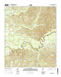 Pleasant Ridge Alabama Current topographic map, 1:24000 scale, 7.5 X 7.5 Minute, Year 2014