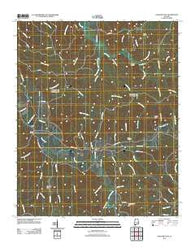 Pleasant Site Alabama Historical topographic map, 1:24000 scale, 7.5 X 7.5 Minute, Year 2011