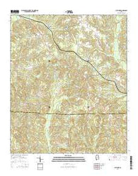 Pletcher Alabama Current topographic map, 1:24000 scale, 7.5 X 7.5 Minute, Year 2014
