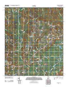 Pollard Alabama Historical topographic map, 1:24000 scale, 7.5 X 7.5 Minute, Year 2011