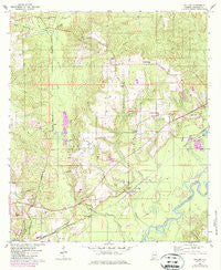 Pollard Alabama Historical topographic map, 1:24000 scale, 7.5 X 7.5 Minute, Year 1960