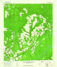 Pollard Alabama Historical topographic map, 1:24000 scale, 7.5 X 7.5 Minute, Year 1960