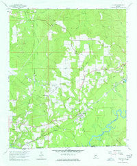 Pollard Alabama Historical topographic map, 1:24000 scale, 7.5 X 7.5 Minute, Year 1960