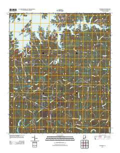 Ponders Alabama Historical topographic map, 1:24000 scale, 7.5 X 7.5 Minute, Year 2011