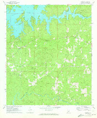 Ponders Alabama Historical topographic map, 1:24000 scale, 7.5 X 7.5 Minute, Year 1971