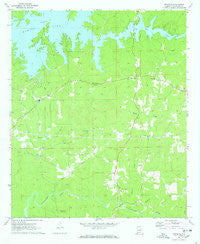 Ponders Alabama Historical topographic map, 1:24000 scale, 7.5 X 7.5 Minute, Year 1971