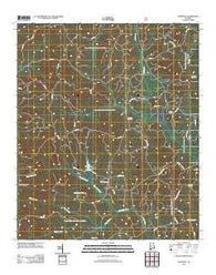 Pondville Alabama Historical topographic map, 1:24000 scale, 7.5 X 7.5 Minute, Year 2011