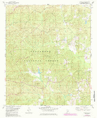 Pondville Alabama Historical topographic map, 1:24000 scale, 7.5 X 7.5 Minute, Year 1979