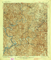 Port Birmingham Alabama Historical topographic map, 1:62500 scale, 15 X 15 Minute, Year 1938