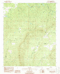 Porter Gap Alabama Historical topographic map, 1:24000 scale, 7.5 X 7.5 Minute, Year 1987