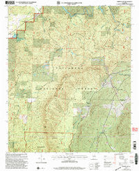 Porter Gap Alabama Historical topographic map, 1:24000 scale, 7.5 X 7.5 Minute, Year 2001