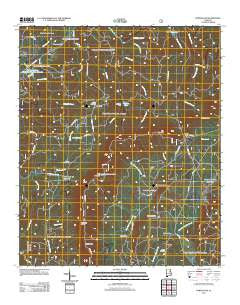 Porter Gap Alabama Historical topographic map, 1:24000 scale, 7.5 X 7.5 Minute, Year 2011