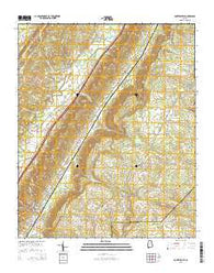Portersville Alabama Current topographic map, 1:24000 scale, 7.5 X 7.5 Minute, Year 2014