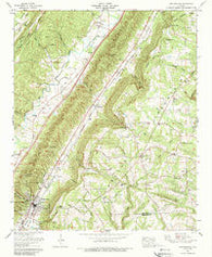 Portersville Alabama Historical topographic map, 1:24000 scale, 7.5 X 7.5 Minute, Year 1975