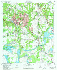 Prattville Alabama Historical topographic map, 1:24000 scale, 7.5 X 7.5 Minute, Year 1981