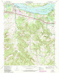 Pride Alabama Historical topographic map, 1:24000 scale, 7.5 X 7.5 Minute, Year 1971