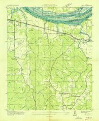 Pride Alabama Historical topographic map, 1:24000 scale, 7.5 X 7.5 Minute, Year 1936