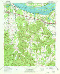 Pride Alabama Historical topographic map, 1:24000 scale, 7.5 X 7.5 Minute, Year 1971