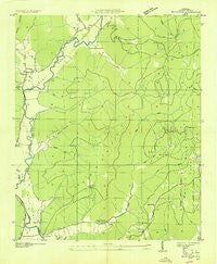 Princeton Alabama Historical topographic map, 1:24000 scale, 7.5 X 7.5 Minute, Year 1936