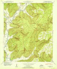 Princeton Alabama Historical topographic map, 1:24000 scale, 7.5 X 7.5 Minute, Year 1951