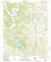 Pruitton Alabama Historical topographic map, 1:24000 scale, 7.5 X 7.5 Minute, Year 1952