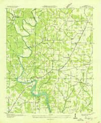 Pruitton Alabama Historical topographic map, 1:24000 scale, 7.5 X 7.5 Minute, Year 1936