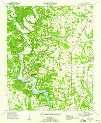 Pruitton Alabama Historical topographic map, 1:24000 scale, 7.5 X 7.5 Minute, Year 1952