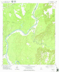Putnam Alabama Historical topographic map, 1:24000 scale, 7.5 X 7.5 Minute, Year 1978