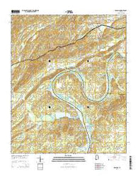 Ragland Alabama Current topographic map, 1:24000 scale, 7.5 X 7.5 Minute, Year 2014