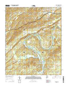 Ragland Alabama Current topographic map, 1:24000 scale, 7.5 X 7.5 Minute, Year 2014