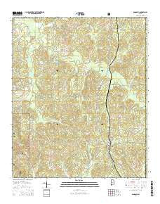 Randolph Alabama Current topographic map, 1:24000 scale, 7.5 X 7.5 Minute, Year 2014