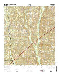 Range Alabama Current topographic map, 1:24000 scale, 7.5 X 7.5 Minute, Year 2014