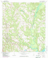Red Level Alabama Historical topographic map, 1:24000 scale, 7.5 X 7.5 Minute, Year 1971