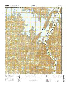 Red Hill Alabama Current topographic map, 1:24000 scale, 7.5 X 7.5 Minute, Year 2014