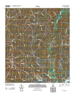 Red Level Alabama Historical topographic map, 1:24000 scale, 7.5 X 7.5 Minute, Year 2011