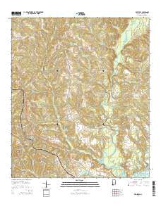 Red Level Alabama Current topographic map, 1:24000 scale, 7.5 X 7.5 Minute, Year 2014