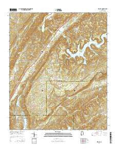 Remlap Alabama Current topographic map, 1:24000 scale, 7.5 X 7.5 Minute, Year 2014