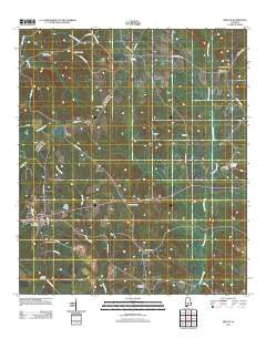 Repton Alabama Historical topographic map, 1:24000 scale, 7.5 X 7.5 Minute, Year 2011