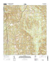 Repton Alabama Current topographic map, 1:24000 scale, 7.5 X 7.5 Minute, Year 2014