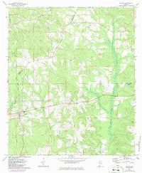 Repton Alabama Historical topographic map, 1:24000 scale, 7.5 X 7.5 Minute, Year 1971