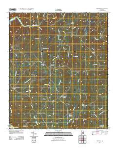 Richville Alabama Historical topographic map, 1:24000 scale, 7.5 X 7.5 Minute, Year 2011