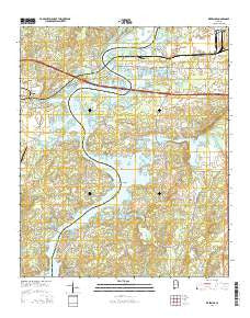 Riverside Alabama Current topographic map, 1:24000 scale, 7.5 X 7.5 Minute, Year 2014
