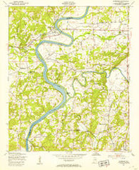 Riverside Alabama Historical topographic map, 1:24000 scale, 7.5 X 7.5 Minute, Year 1947