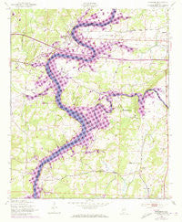 Riverside Alabama Historical topographic map, 1:24000 scale, 7.5 X 7.5 Minute, Year 1947