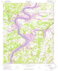 Riverside Alabama Historical topographic map, 1:24000 scale, 7.5 X 7.5 Minute, Year 1947