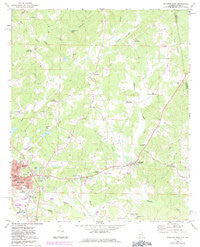 Roanoke East Alabama Historical topographic map, 1:24000 scale, 7.5 X 7.5 Minute, Year 1969