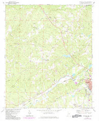 Roanoke West Alabama Historical topographic map, 1:24000 scale, 7.5 X 7.5 Minute, Year 1969