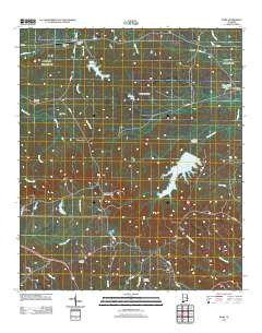 Roba Alabama Historical topographic map, 1:24000 scale, 7.5 X 7.5 Minute, Year 2011