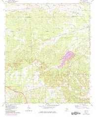 Roba Alabama Historical topographic map, 1:24000 scale, 7.5 X 7.5 Minute, Year 1973
