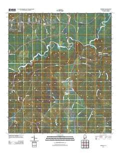 Roberts Alabama Historical topographic map, 1:24000 scale, 7.5 X 7.5 Minute, Year 2011